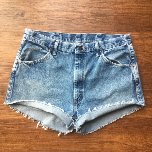 Vintage Pants - Vintage Rustler cut off jean shorts